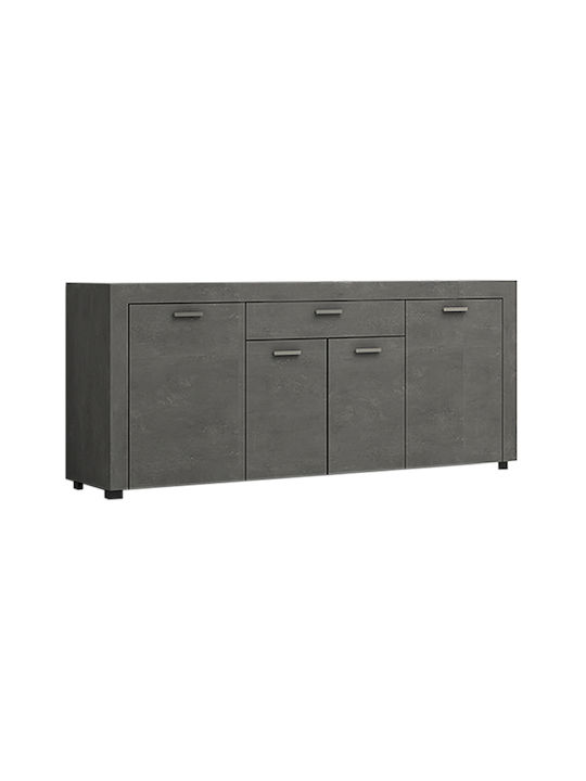 Joseph Holzsideboard mit Schubladen Anthrazit 177x40x76cm