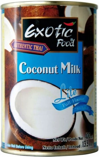 Exotic Food Coconut Milk Light Fat 6% Γάλα Καρύδας Ελαφρύ 6% Λιπαρά 400ml
