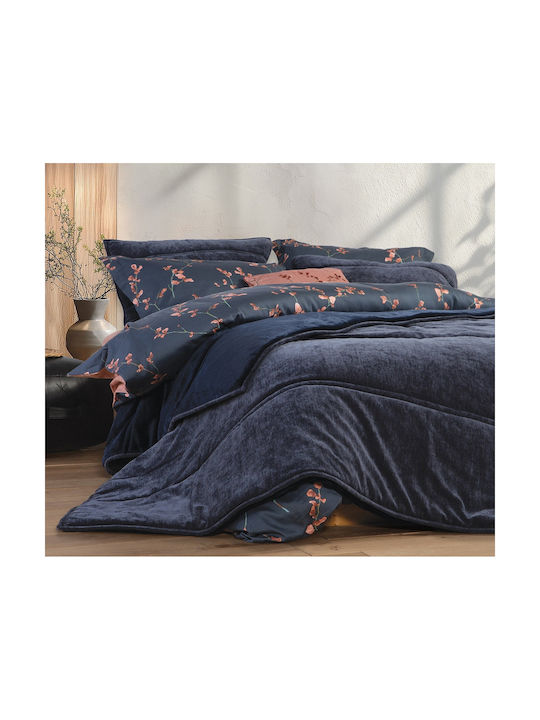 Vania 52x72 Nef-nef Homeware 18 Dunkelblauer Dekorative Kissenbezüge Set