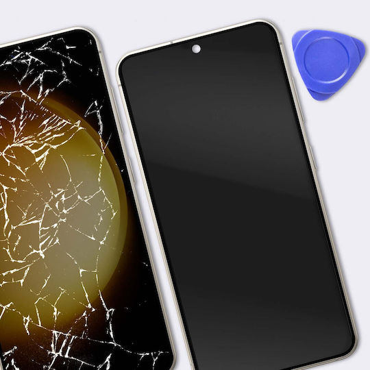 Clappio Ecran Oled Complet de Înlocuire Galaxy S23 cu Ramă Bej
