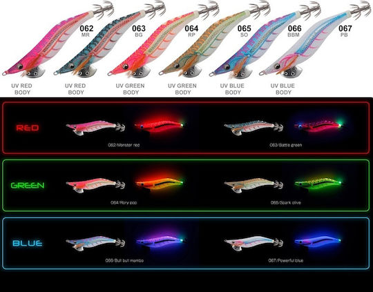 Yamashita Egi-oh Live Squid Jigs Fluorescent 69