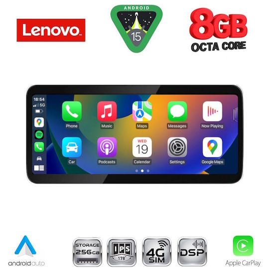 Lenovo Sistem Audio Auto pentru BMW Magazin online 2018-2023 (Bluetooth/USB/WiFi/GPS/Apple-Carplay/Android-Auto) cu Ecran Tactil 10.33"