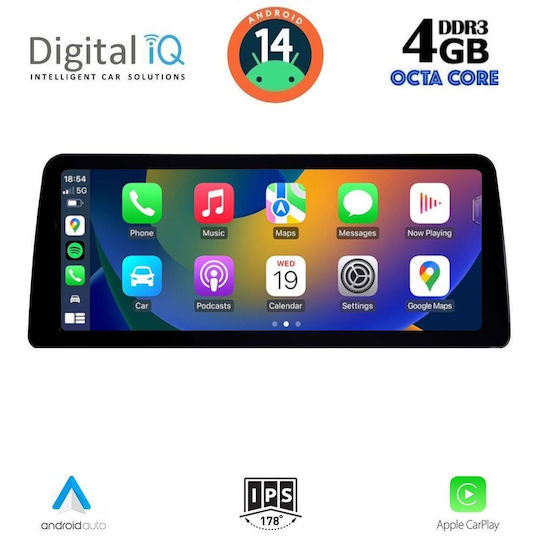 Digital IQ Ηχοσύστημα Αυτοκινήτου για BMW Σειρά 1 2017-2023 (Bluetooth/USB/WiFi/GPS/Apple-Carplay/Android-Auto) με Οθόνη Αφής 10.25"