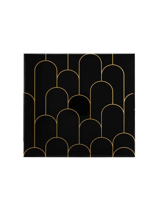 Vinyl Self-adhesive Kitchen Tiles Black 30 X 30 Cm 10 Pcs