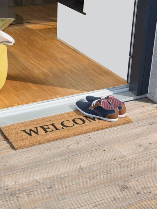 Relaxdays Covor de Intrare din Cocos cu Suport Antiderapant Maro 75x25buc Grosime 15mm