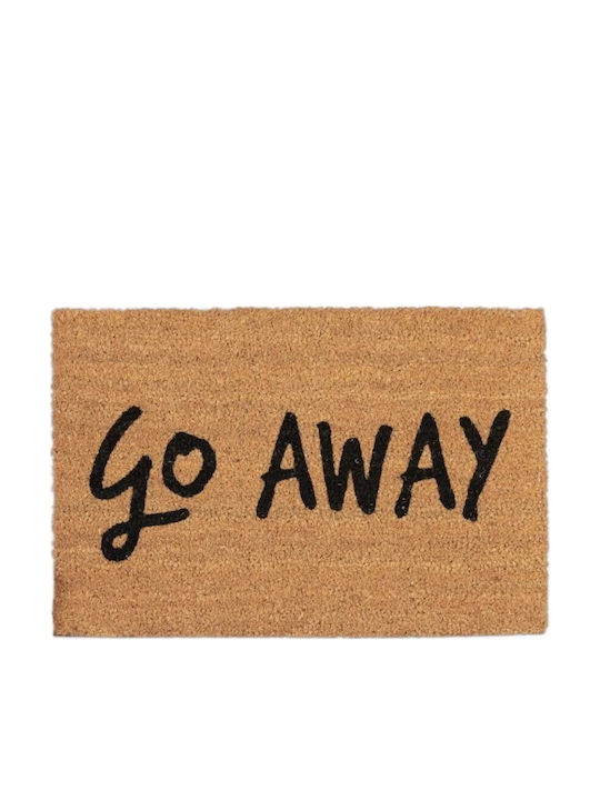 Relaxdays Covor de Intrare din Cocos cu Suport Antiderapant Maro 60x40buc Grosime 15mm