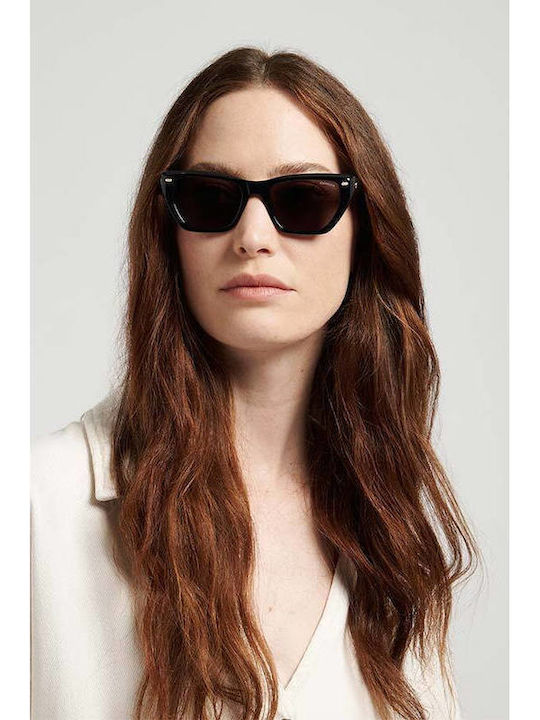 Carrera Women’s Sunglasses with Green Horn-Rimmed Frame and Grey Gradient Lens 3081/S 6AK/9O