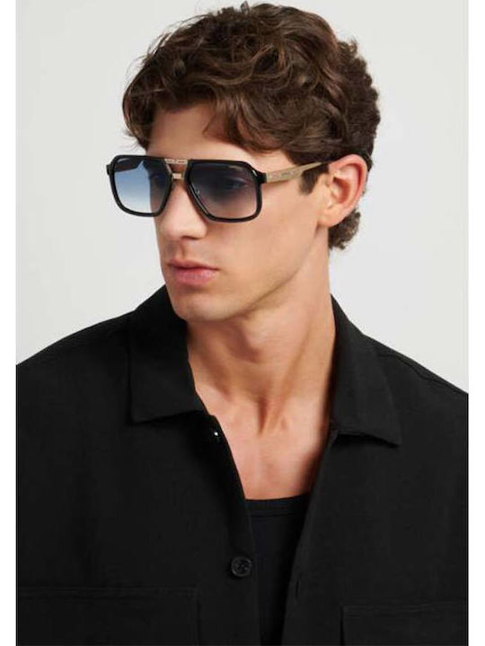 Carrera Men's Sunglasses with Black Horn-Rimmed Frame and Grey Lenses 27/S 2M2/08