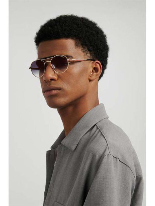 Carrera Men's Sunglasses With Silver Metallic Frame And Grey Gradient Lenses 381/S 31Z/08