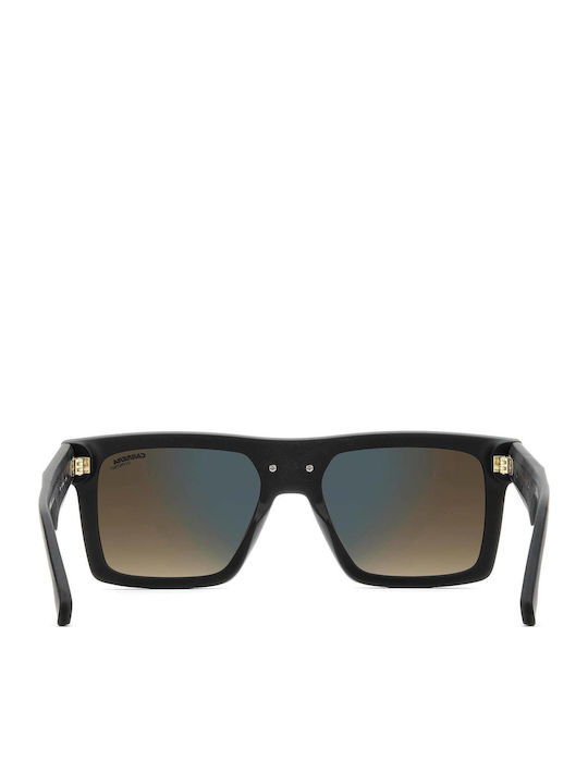 Carrera Men's Sunglasses With Black Horn-Rimmed Frame And Grey Lens 25/S 003/86