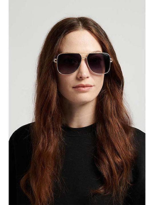 Carrera Women’s Sunglasses with Gold Metallic Frame and Grey Lens 3100/S J5G/70