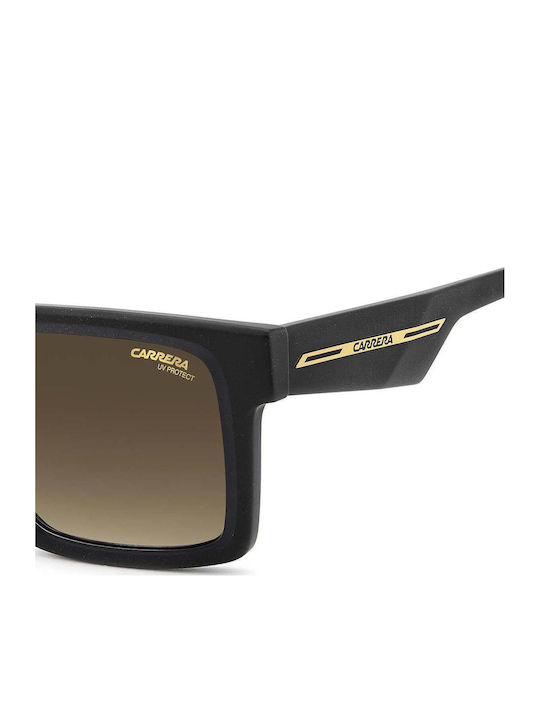 Carrera Men's Sunglasses With Black Horn-Rimmed Frame And Grey Lens 25/S 003/86