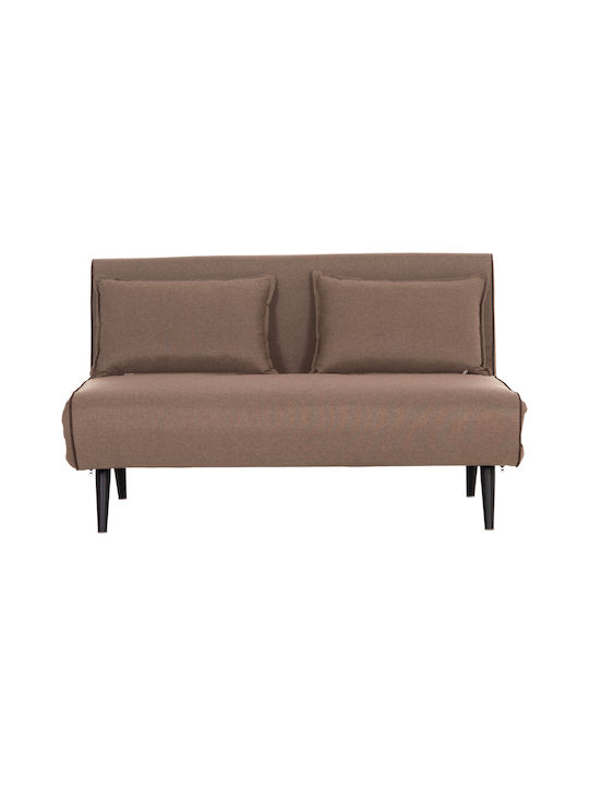 Asma Двуместен Диван Спалня Текстил Dark Beige 143x78x84см.