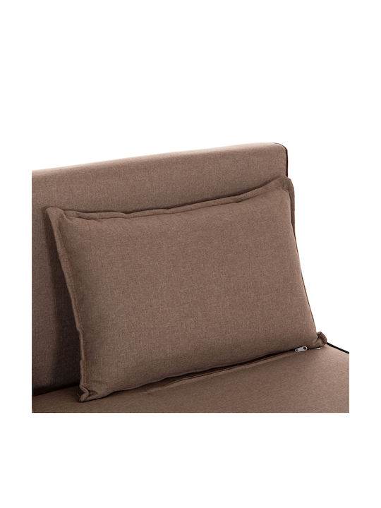 Asma Двуместен Диван Спалня Текстил Dark Beige 143x78x84см.