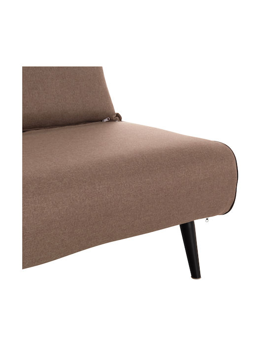 Asma Двуместен Диван Спалня Текстил Dark Beige 143x78x84см.