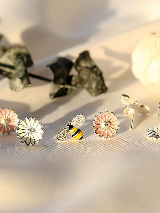 Earrings made of Silver with Stones