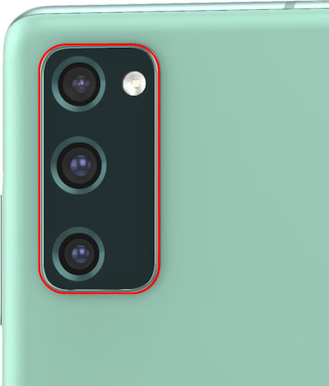 Clappio Replacement Rear Camera Lens Galaxy S20 Fe Frame Green