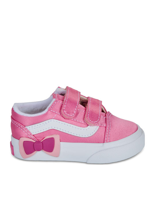 Old Skool V Παιδικά Sneakers με Σκρατς Ροζ