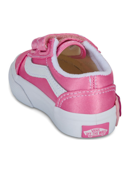 Old Skool V Παιδικά Sneakers με Σκρατς Ροζ