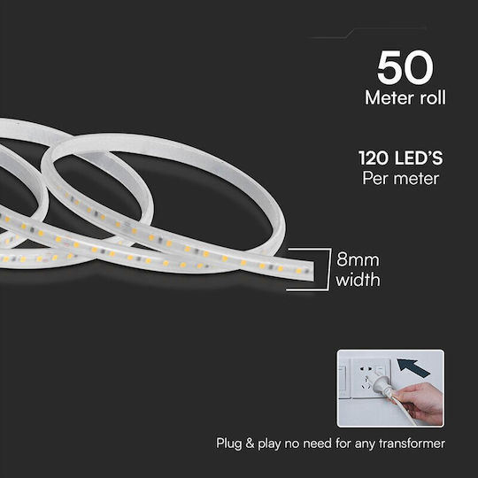 Rezistent la apă Bandă LED Smd Verde Lumină 50m Tip SMD2835