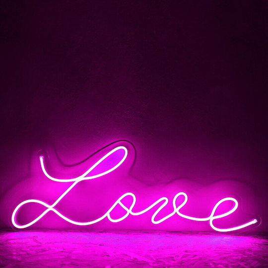 Ibiza Sound Banda LED Rezistentă La Apă 12V Lumină Roz 5m Neon Flex Cu Sursă De Alimentare