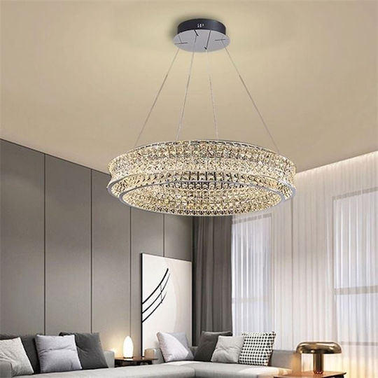 Alista Home Adjustable Pendant Light with Crystals