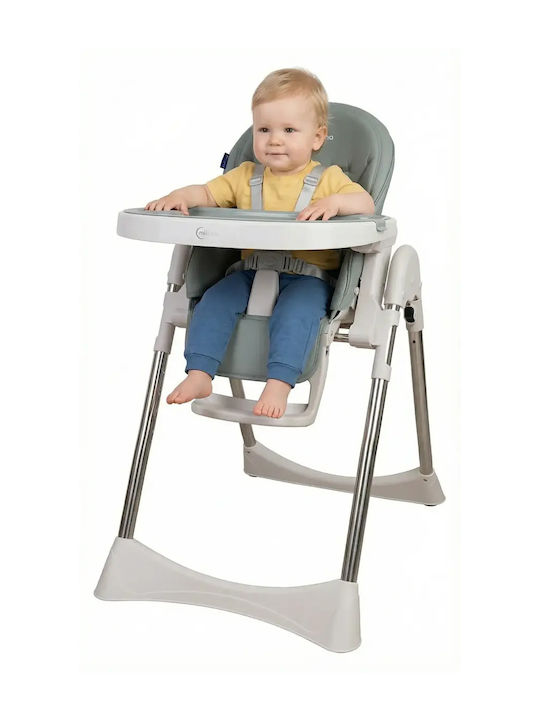 Milluna Andromeda Foldable Baby Highchair with Adjustable Height Gray