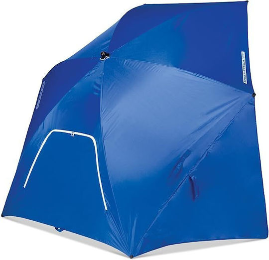 Sport Brella Сгъваем Плажен Чадър С Диаметър 2.4м Син
