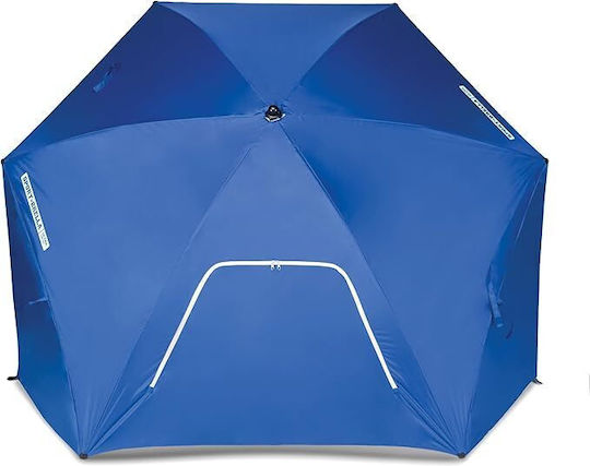 Sport Brella Сгъваем Плажен Чадър С Диаметър 2.4м Син