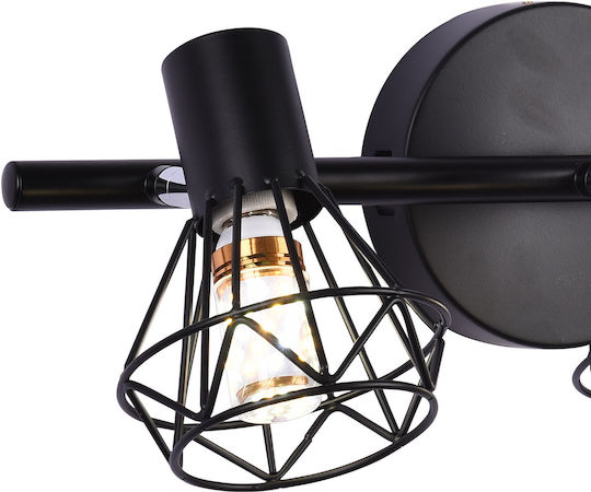 Alista Home Τριπλό Σποτ με Ντουί E14 σε Μαύρο Χρώμα