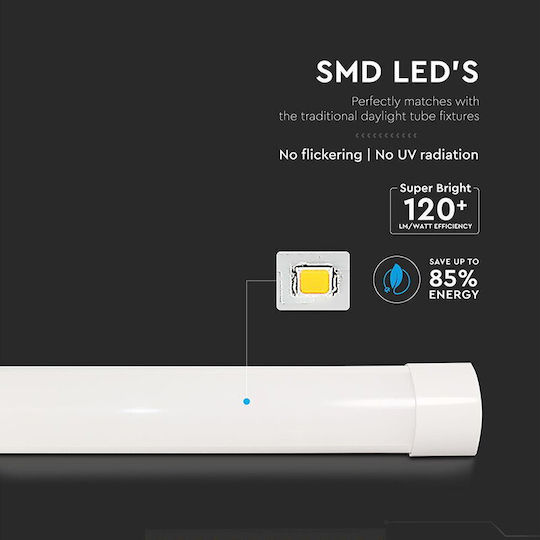 Led Light Fixture 20W 60cm 120lm/W 4000K Cool White