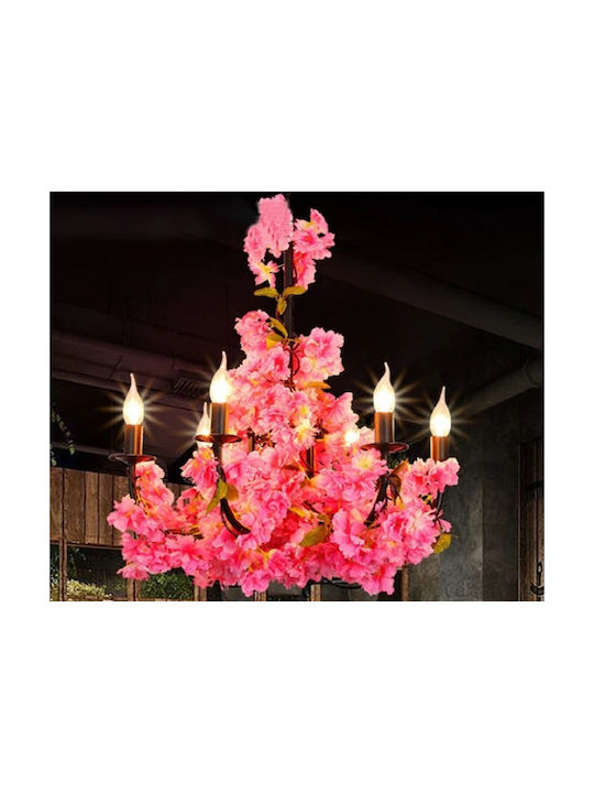 Marhome Kirschblütenzweig Off-White Pink Blühend Y116cm 24/144kib 00-10027-2