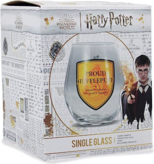 Ποτήρι Γυάλινο Harry Potter Proud Hufflepuff 325ml Gl01hp19