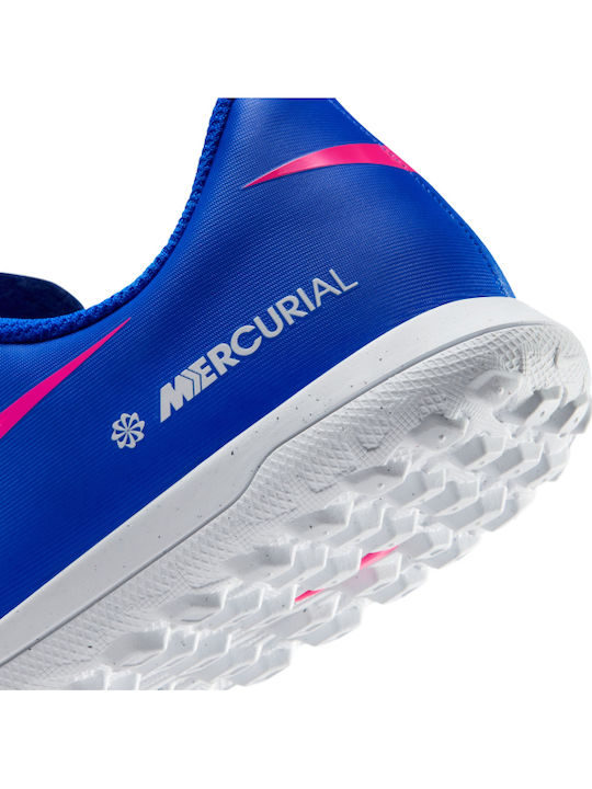 Jr Vapor 16 Club Turf TF Kids Soccer Cleats with Blue Turf Outsole