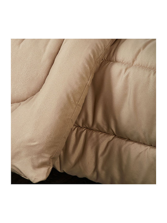 Whitegg Πάπλωμα Υπέρδιπλο με Γέμιση Microfiber 220x240εκ. ΠΑΠ96 1 Terracotta