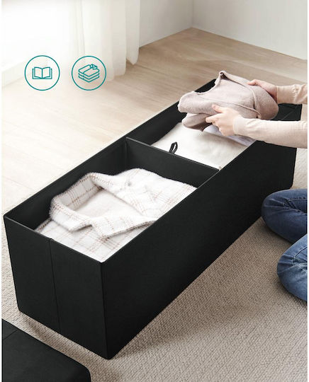 Bănci pentru Masă Negru 1buc 110x38x38buc