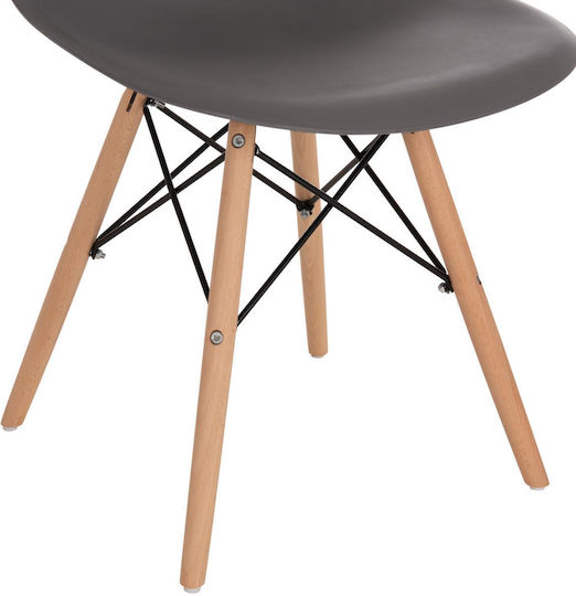 Twist Pp Stühle Speisesaal Grey 4Stück 46x50x82cm