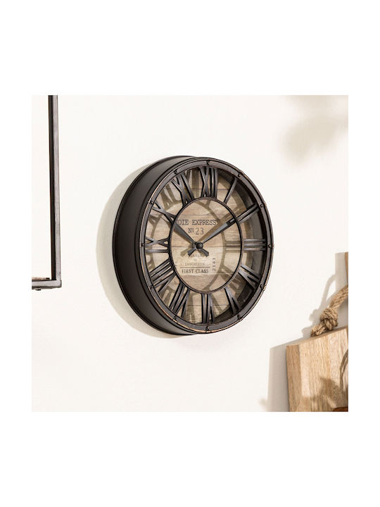 Atmosphera Leise Antikes Wanduhr Kunststoff Coffee Ø21cm