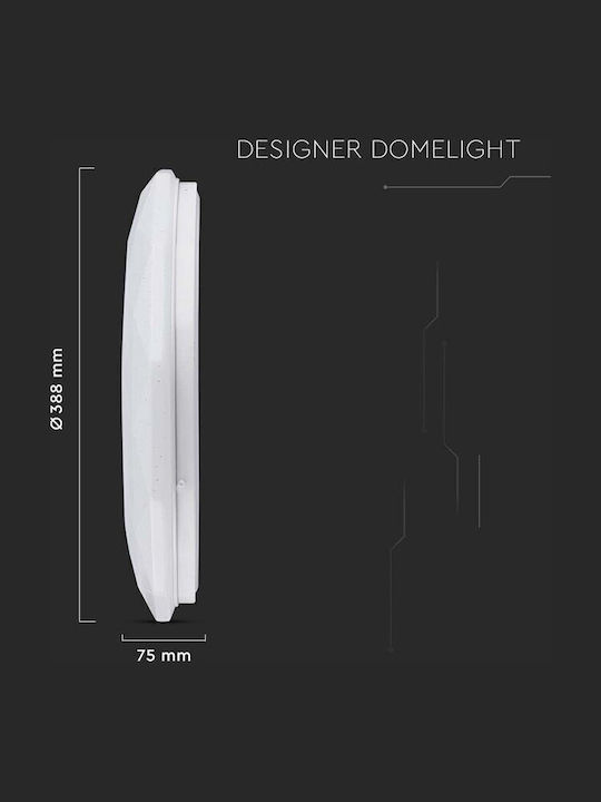 V-TAC Panou LED Rotund 20W 38.8cm