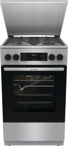 Gorenje Κουζίνα 70lt με Εστίες Υγραερίου Π50εκ. Silver