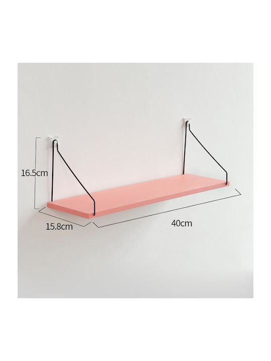 Ράφι Τοίχου Pink 40x15.8x16.5εκ.