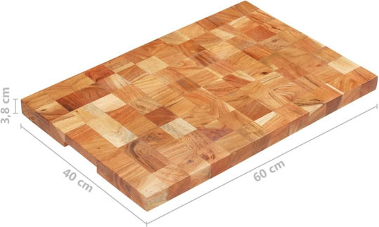 vidaXL Suprafață de Tăiere Lemnoasă Maro 40x30cm 1buc