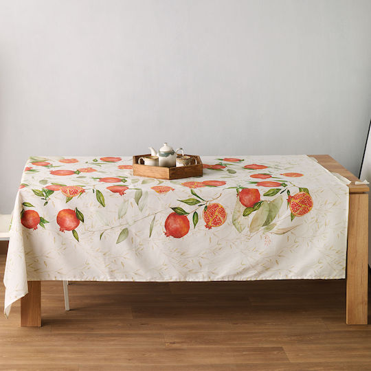 Kentia Tablecloth Granada Red-green 160x230cm