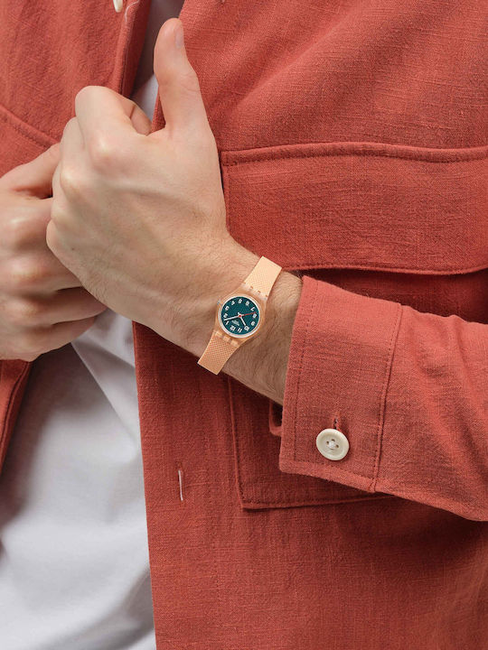 Swatch Swatch Ρολόι Μπαταρίας με Καουτσούκ Λουράκι Swatch Swatch Ρολόι Μπαταρίας με Καουτσούκ Λουράκι