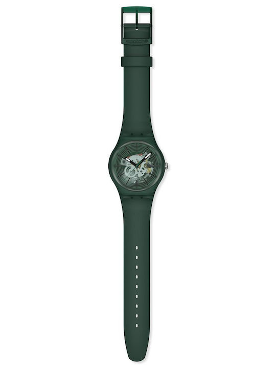 Swatch Swatch Women's Watch with Green Rubber Strap