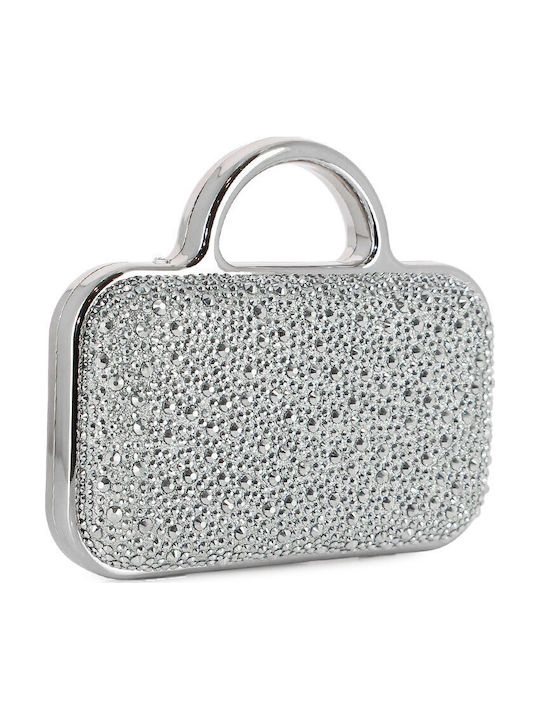Damentasche Schultertasche Silber