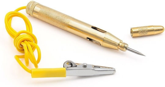 Auto Voltage Test Pen D0086-y Dc 6v 12v 24v 115x10 Mm Compatible Cars Boats Motorcycles Small Engines Gold