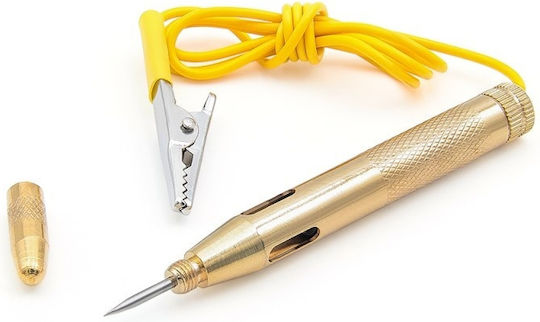 Auto Voltage Test Pen D0086-y Dc 6v 12v 24v 115x10 Mm Compatible Cars Boats Motorcycles Small Engines Gold