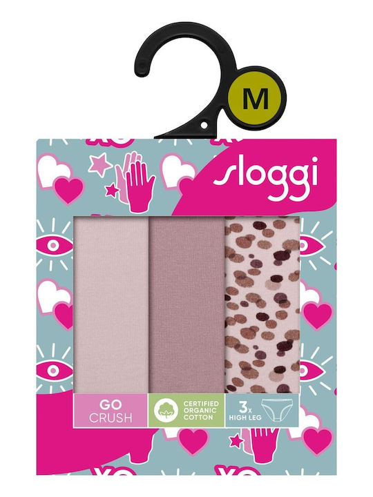 H High Βαμβακερά Дамско Слип 3Pack Mocha