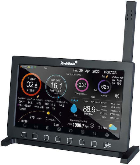 Levenhuk Wezzer Pro Lp500 Wireless Digital Weather Station Tabletop Black